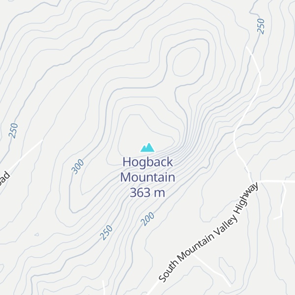 Map of Hogback Mountain