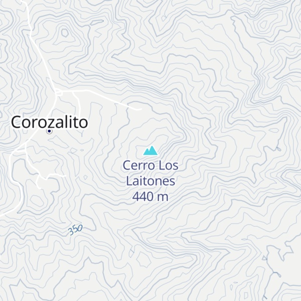 Map of Cerro Los Laitones