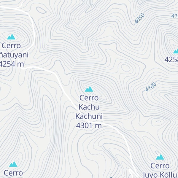 Map of Cerro Kachu Kachuni