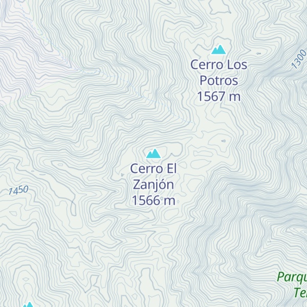 Map of Cerro El Zanjón