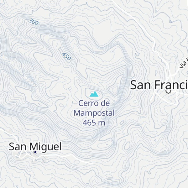 Map of Cerro de Mampostal