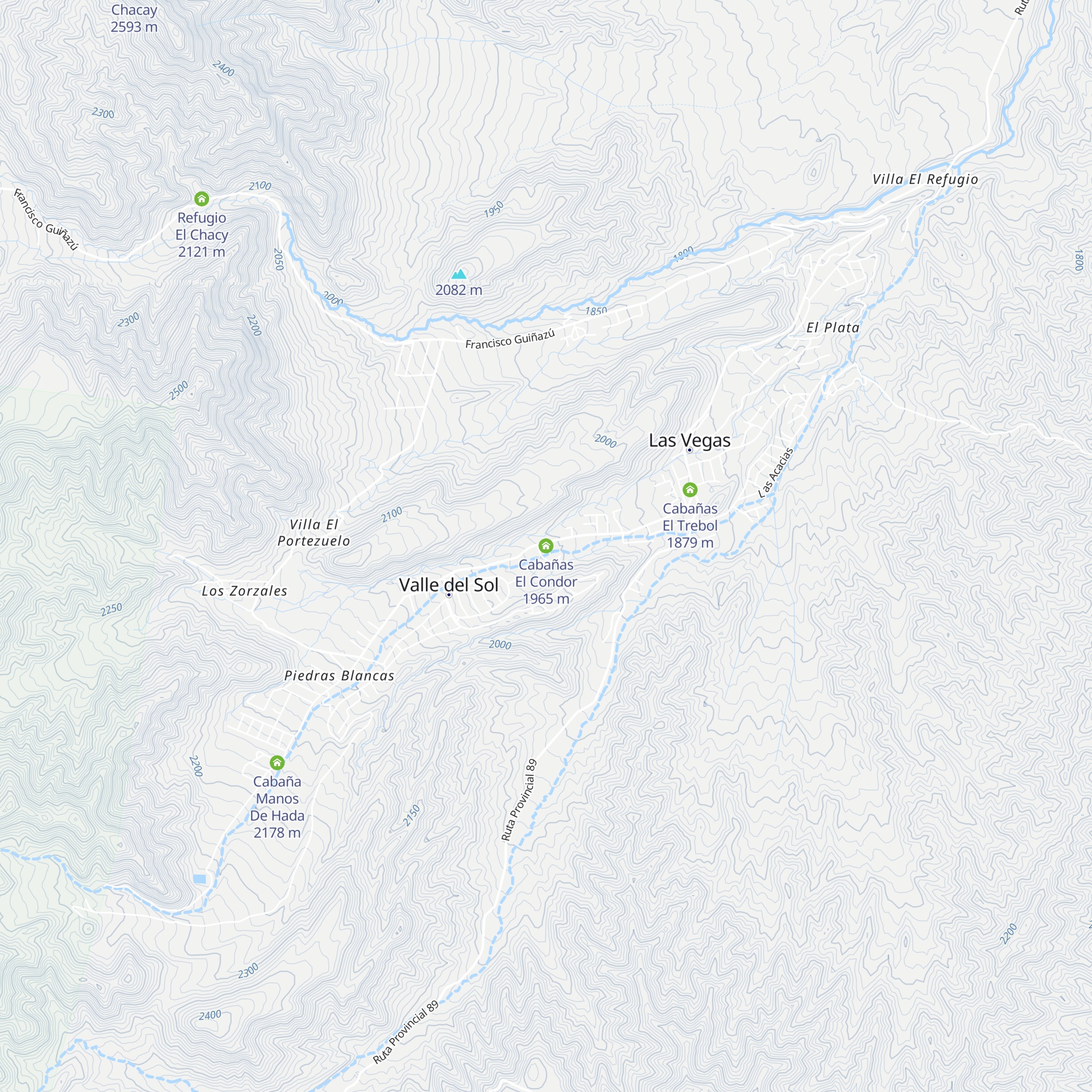 Cabañas El Condor map