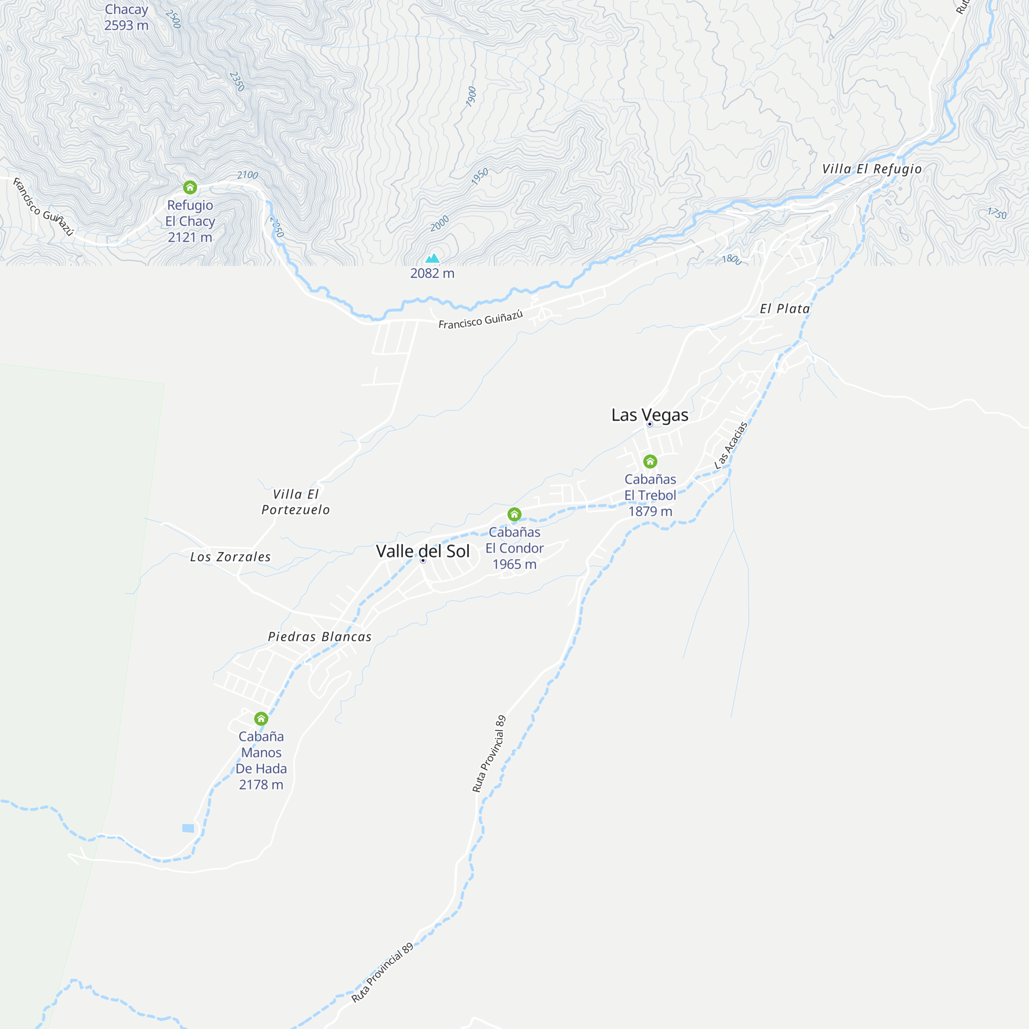Cabañas El Condor map