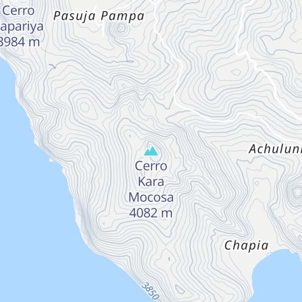 Map of Cerro Kara Mocosa