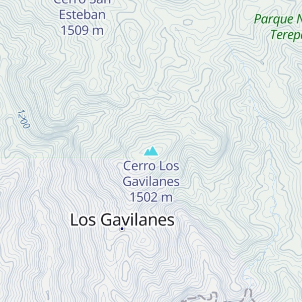 Map of Cerro Los Gavilanes