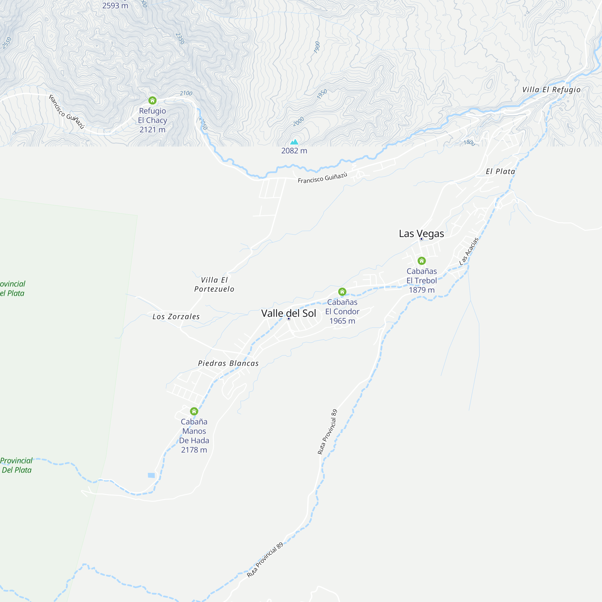 Cabañas Terrazas del Plata map
