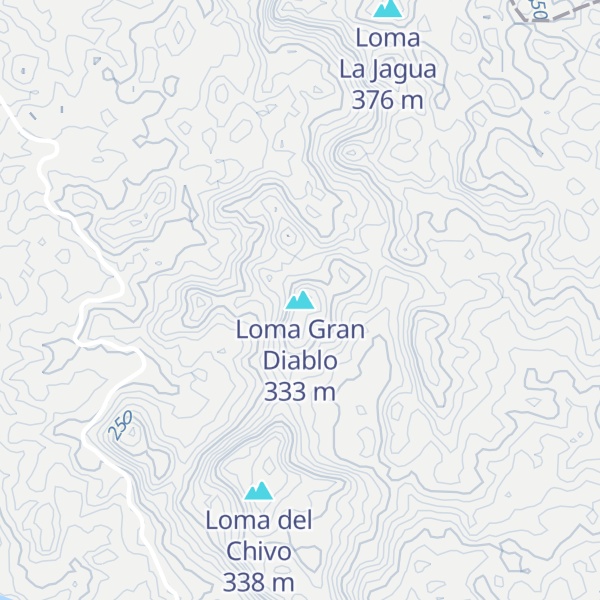 Map of Loma Gran Diablo