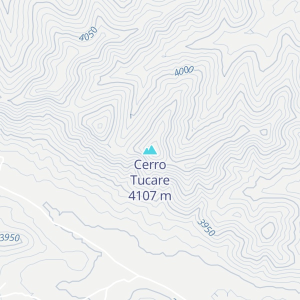 Map of Cerro Tucare