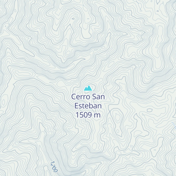 Map of Cerro San Esteban