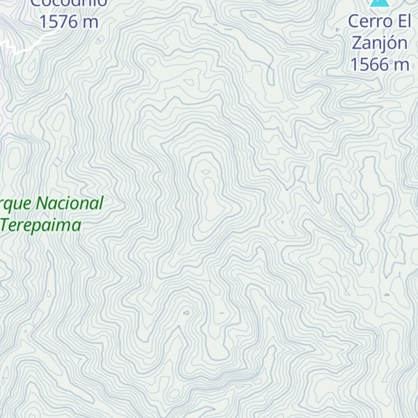 Map of Cerro Patriciera
