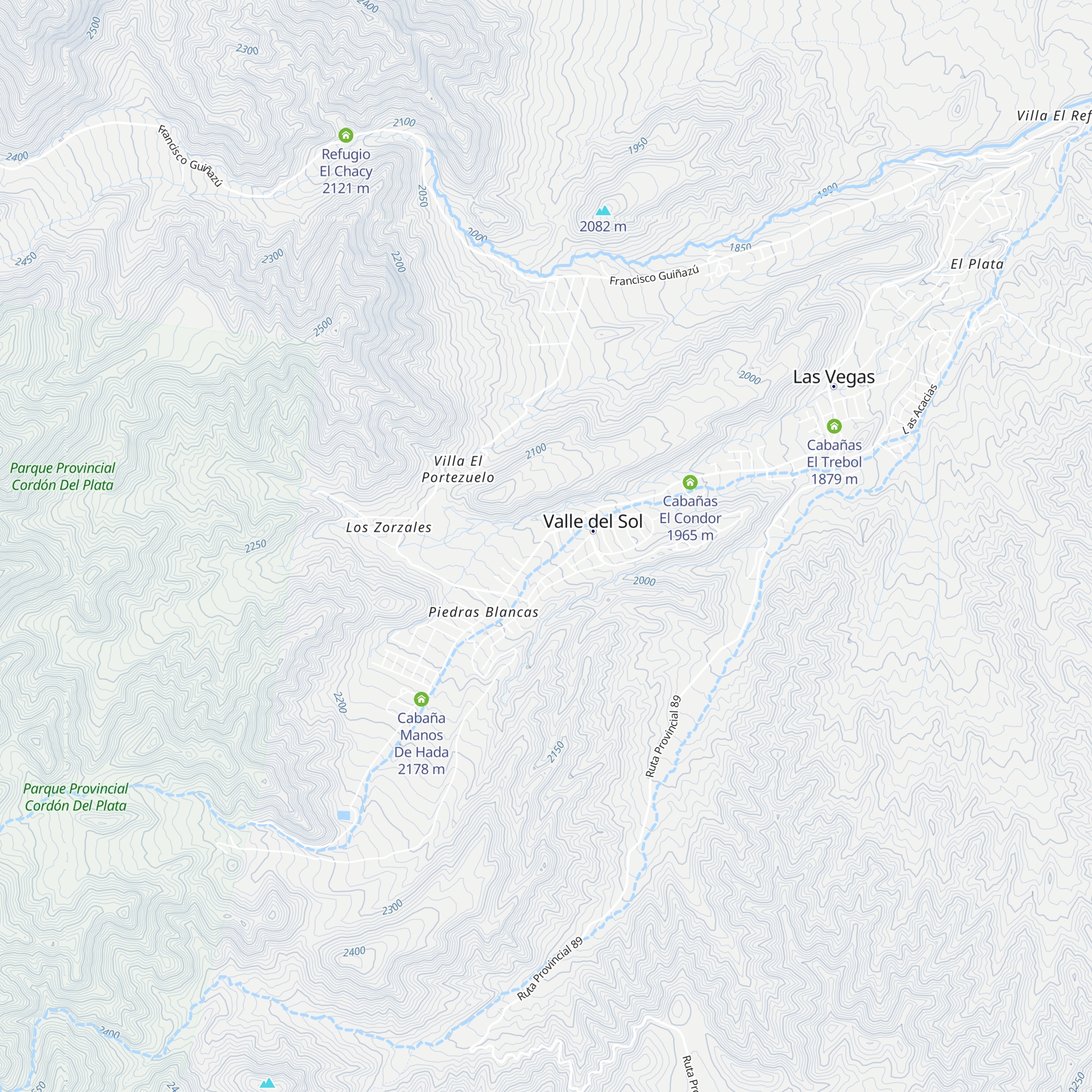 Refugio Murialdo map