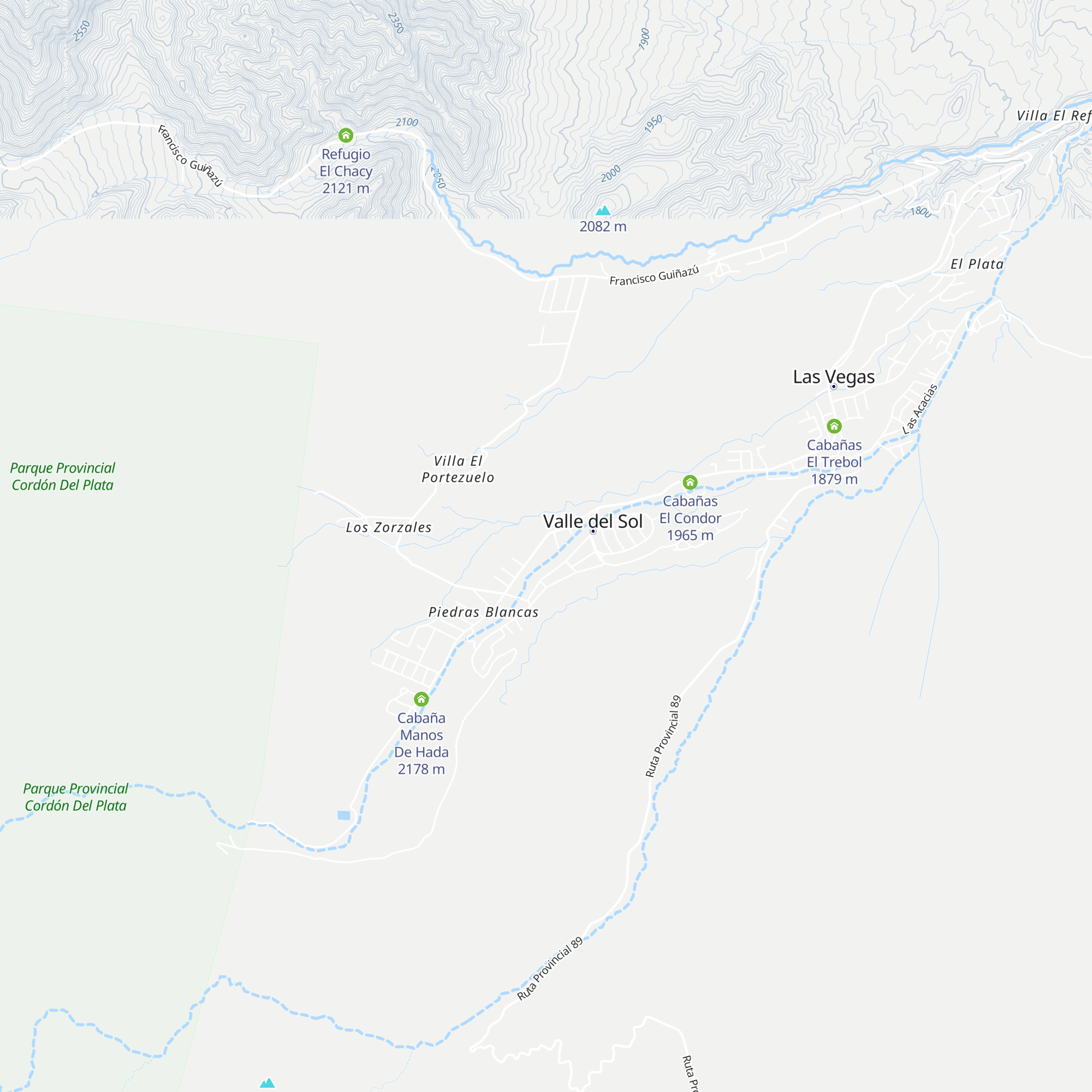 Refugio Murialdo map