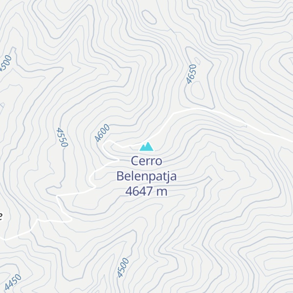 Map of Cerro Belenpatja