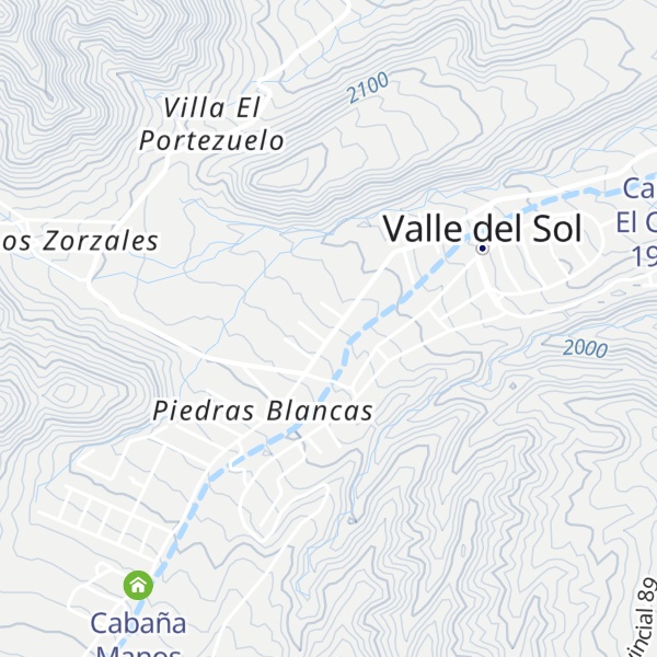 Map of Cabañas Naupa Huen