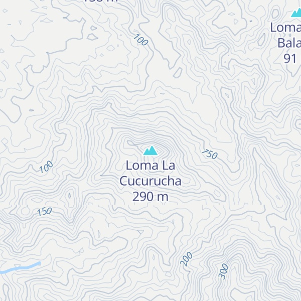 Map of Loma La Cucurucha