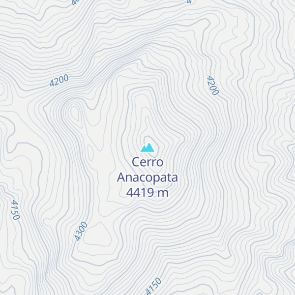 Map of Cerro Anacopata