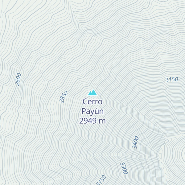 Map of Cerro Payún