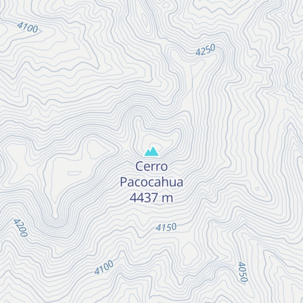 Map of Cerro Pacocahua