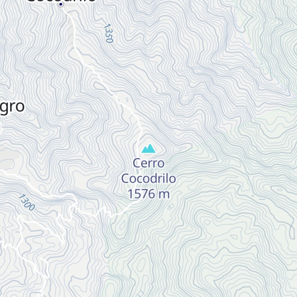 Map of Cerro Cocodrilo