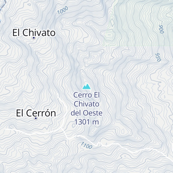 Map of Cerro El Chivato del Oeste