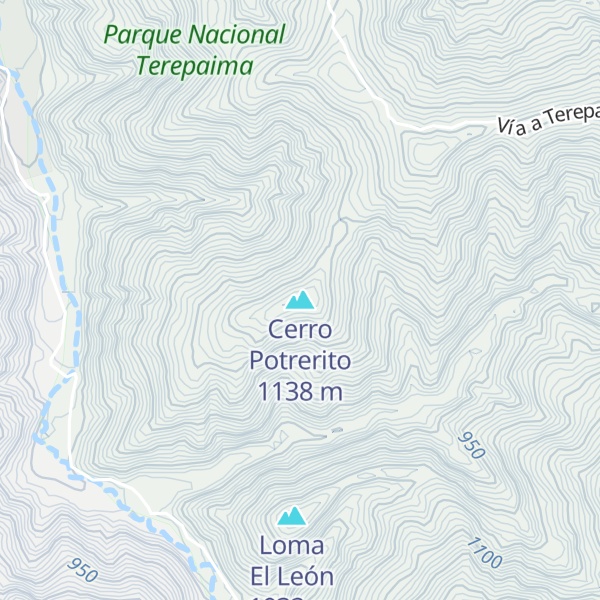 Map of Cerro Potrerito