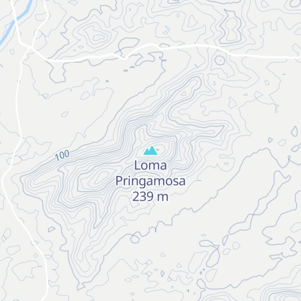 Map of Loma Pringamosa