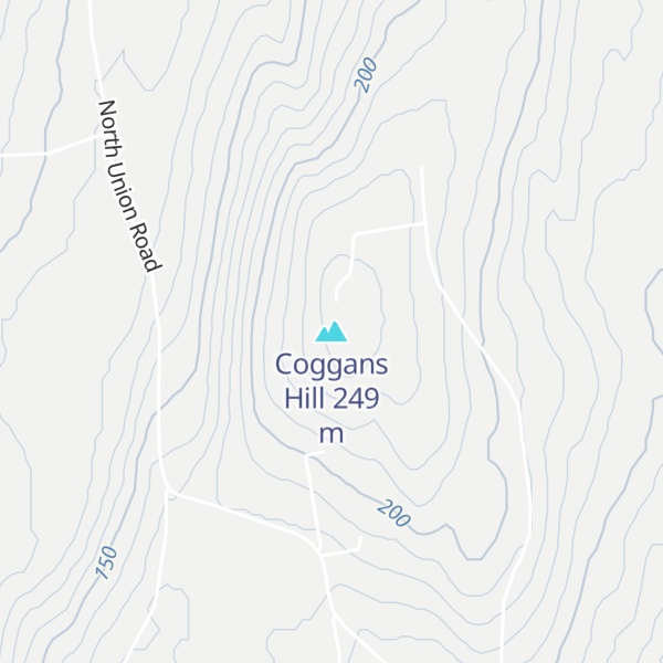 Map of Coggans Hill
