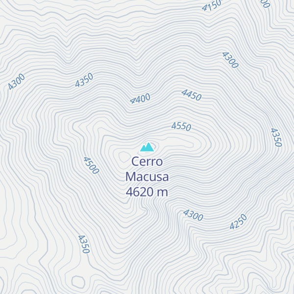 Map of Cerro Macusa