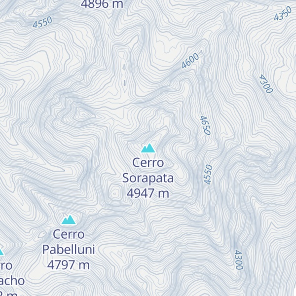 Map of Cerro Sorapata