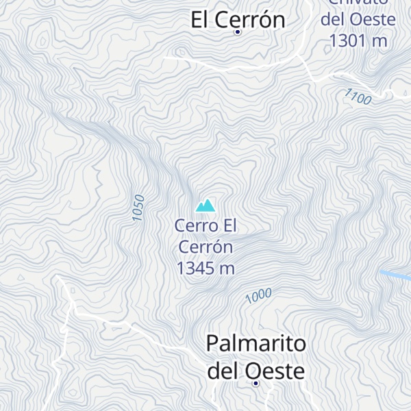 Map of Cerro El Cerrón