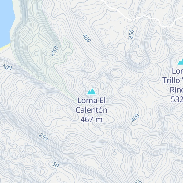 Map of Loma El Calentón