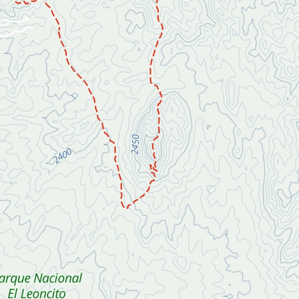Map of Cerro El Leoncito