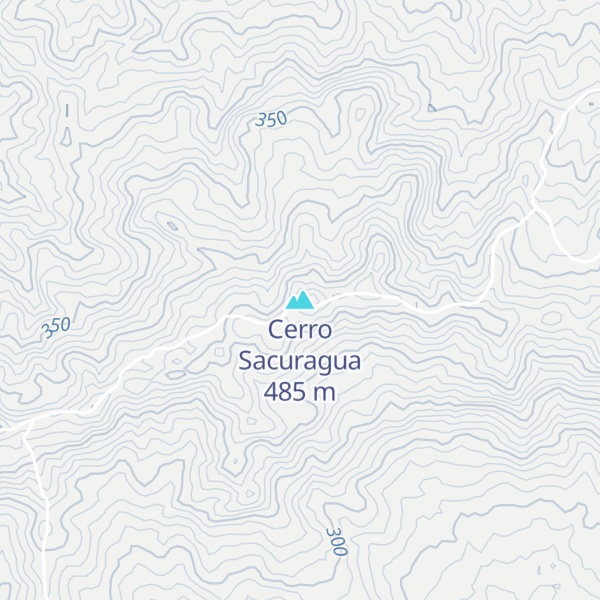 Map of Cerro Sacuragua