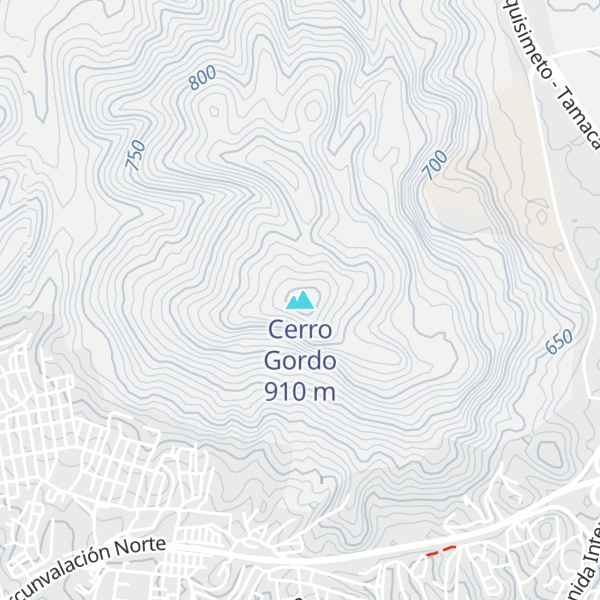 Map of Cerro Gordo