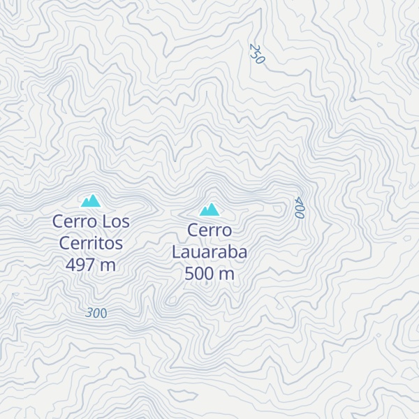 Map of Cerro Lauaraba
