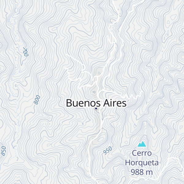Map of Cerro Buenos Aires