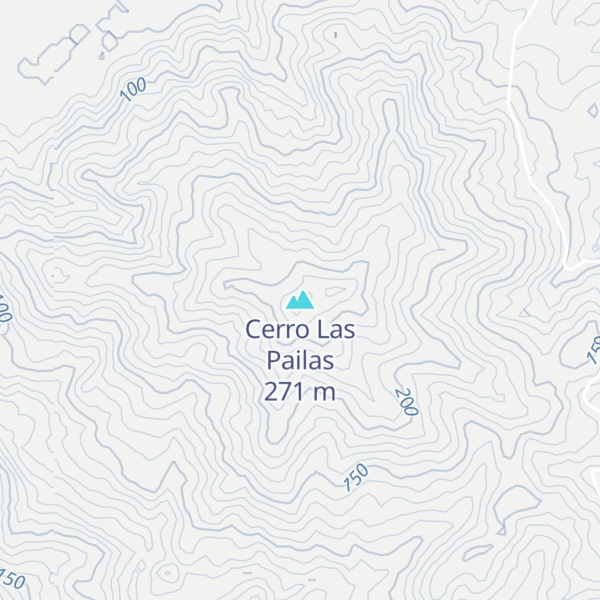 Map of Cerro Las Pailas