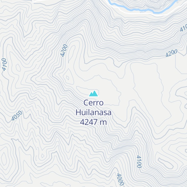Map of Cerro Huilanasa