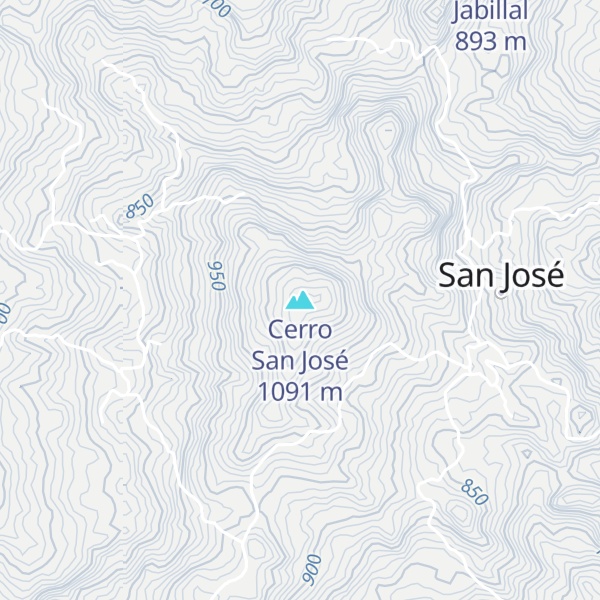 Map of Cerro San José