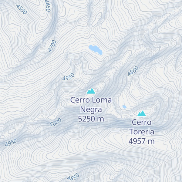 Map of Cerro Loma Negra