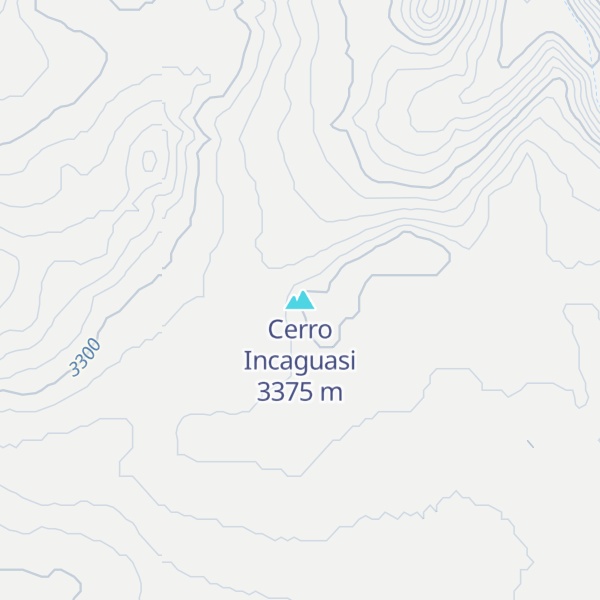 Map of Cerro Incaguasi