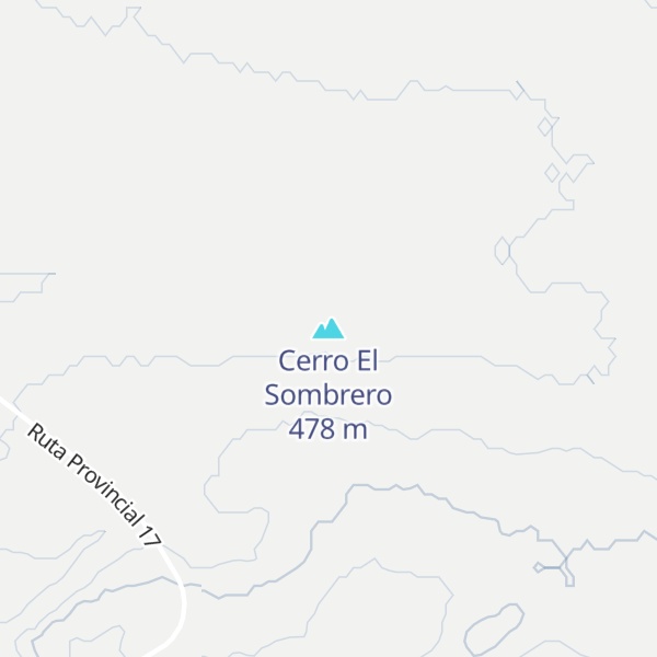 Map of Cerro El Sombrero