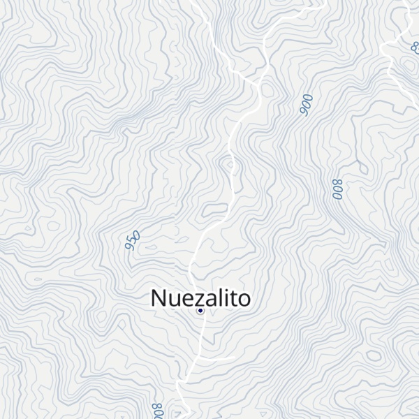 Map of Cerro Nuezalito