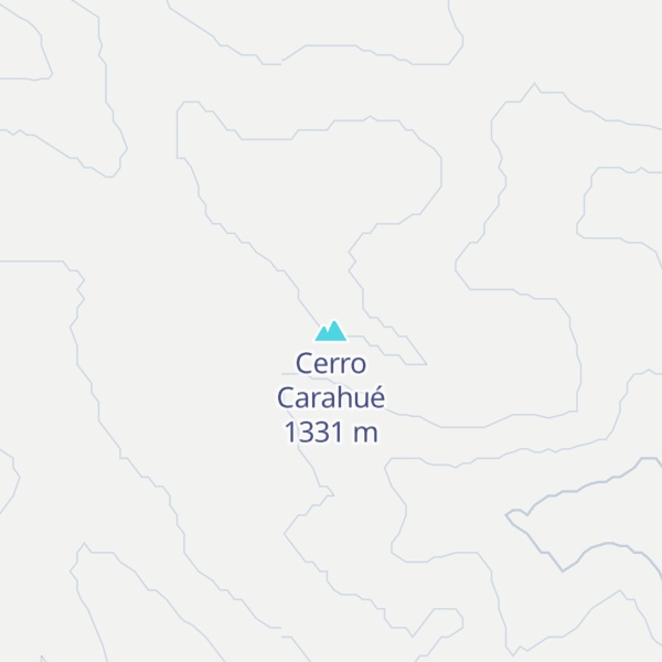 Map of Cerro Carahué