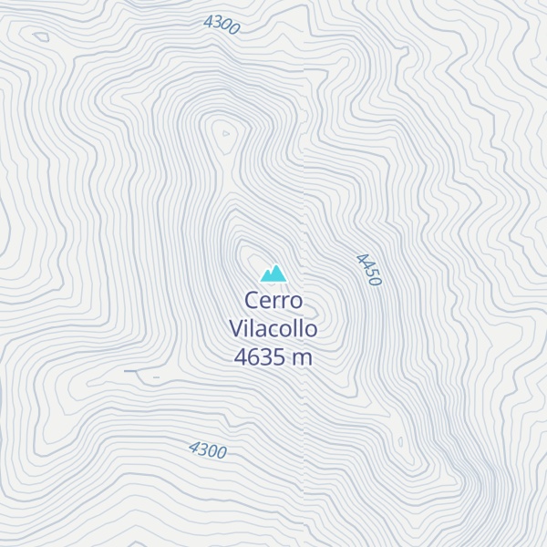 Map of Cerro Vilacollo