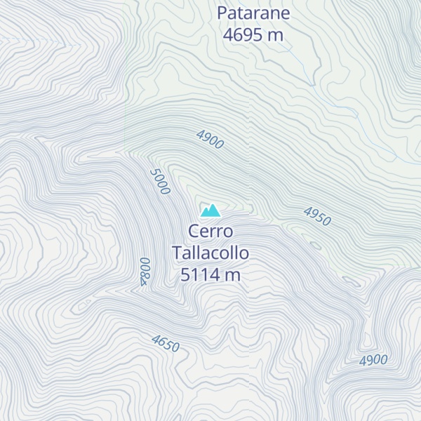Map of Cerro Tallacollo
