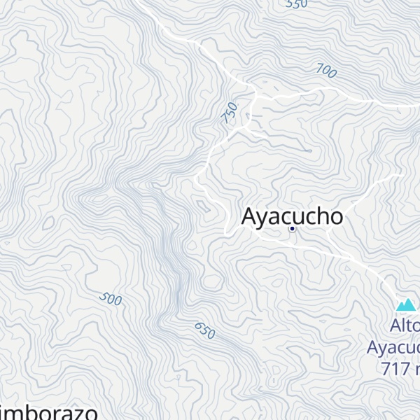 Map of Cerro Cuellera