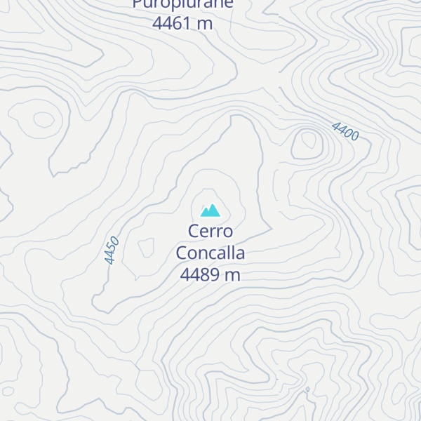 Map of Cerro Concalla