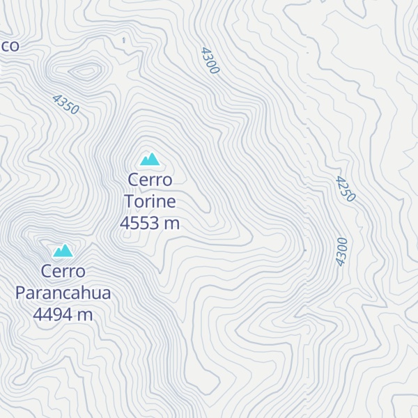 Map of Cerro Lezani