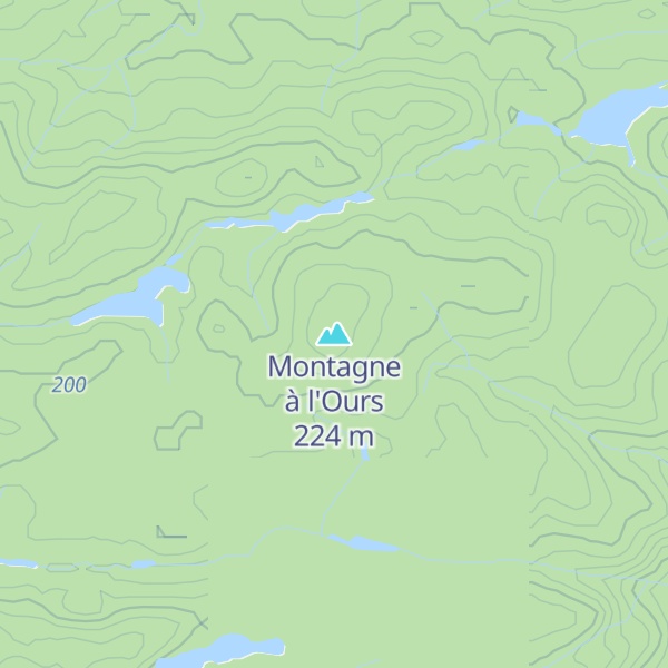Map of Montagne à l'Ours